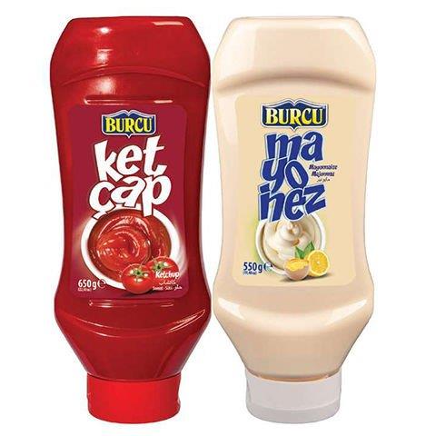 BURCU KETÇAP 650GR+MAYONEZ 550GR TATLI