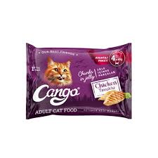 CANGO YET.KEDİ MAMASI TAVUKLU 4X80 GR