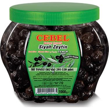 CEBEL SİYAH ZEYTİN 1000 GR İRİ TANE 291-320