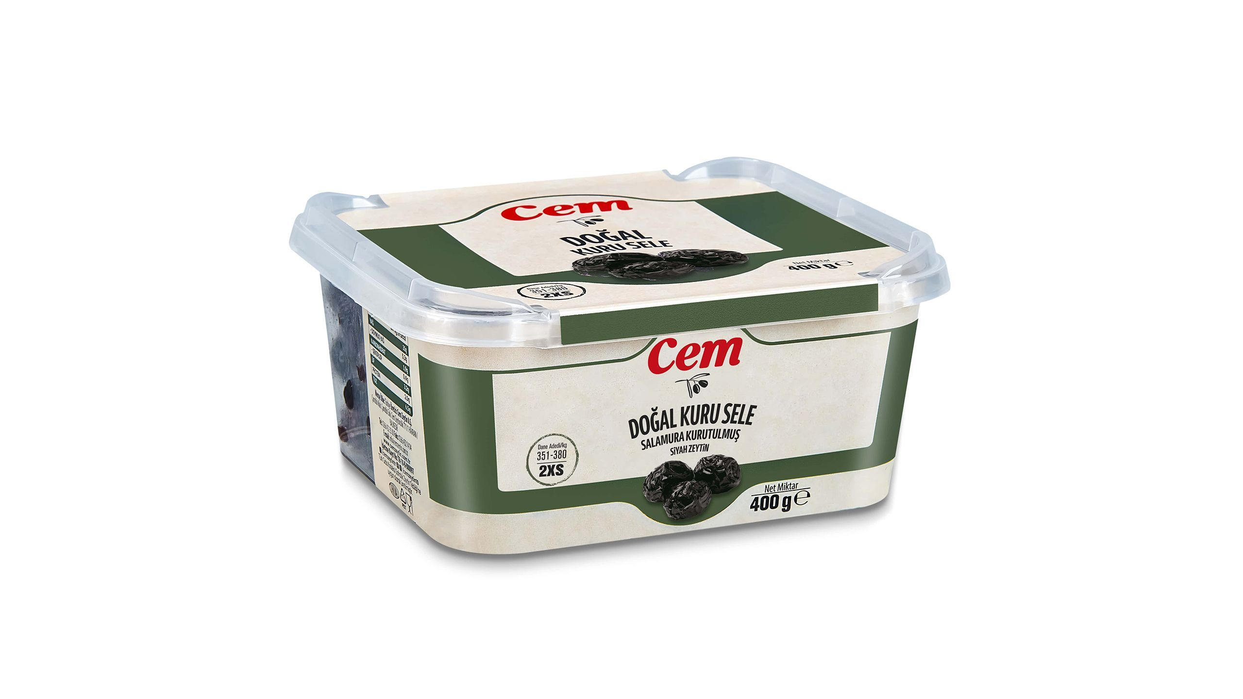 CEM ZEYTİN 400 GR KURU SELE 351-380