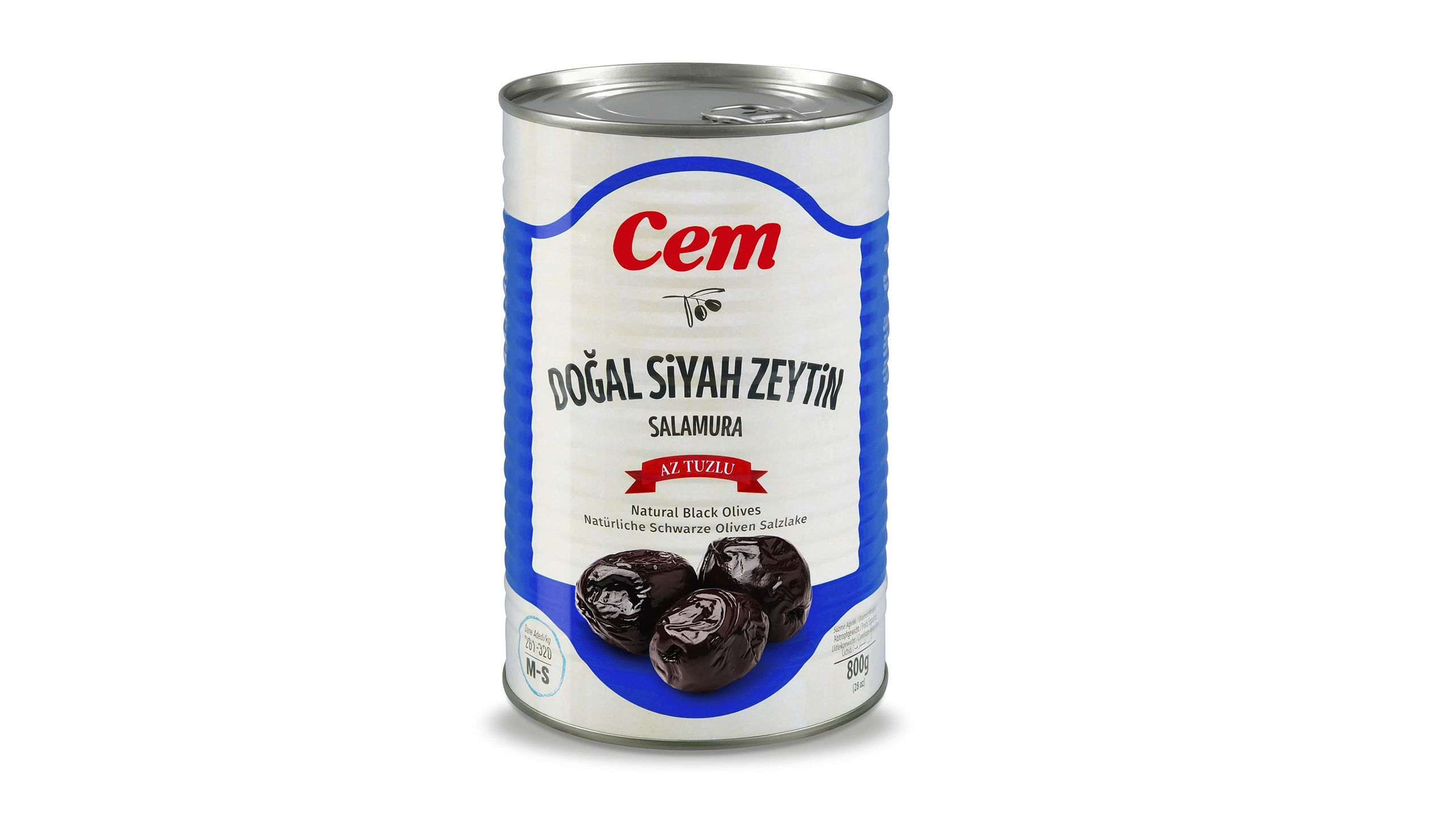 CEM ZEYTİN 800 GR AZ TUZLU SALAMURA 261-320