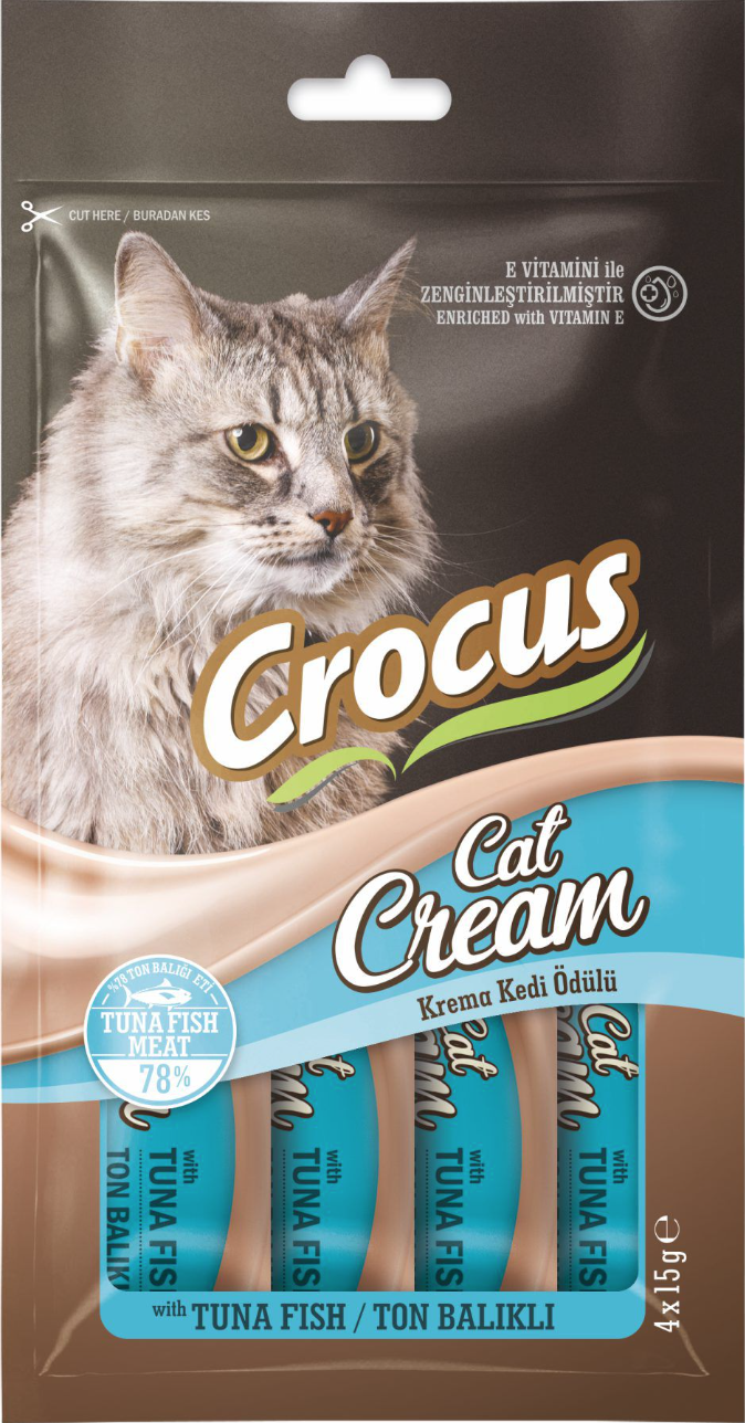CROCUS KREMA KEDİ ÖDÜLÜ TON BALIKLI 60 GR