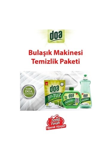 DOA BUL.MAK.TEMİZLEYİCİ TUZ PARLATICI SET 2250 ML
