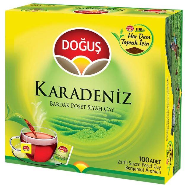 DOĞUŞ KARADENİZ BARDAK POŞET 100 LÜ (BERGAMOT)