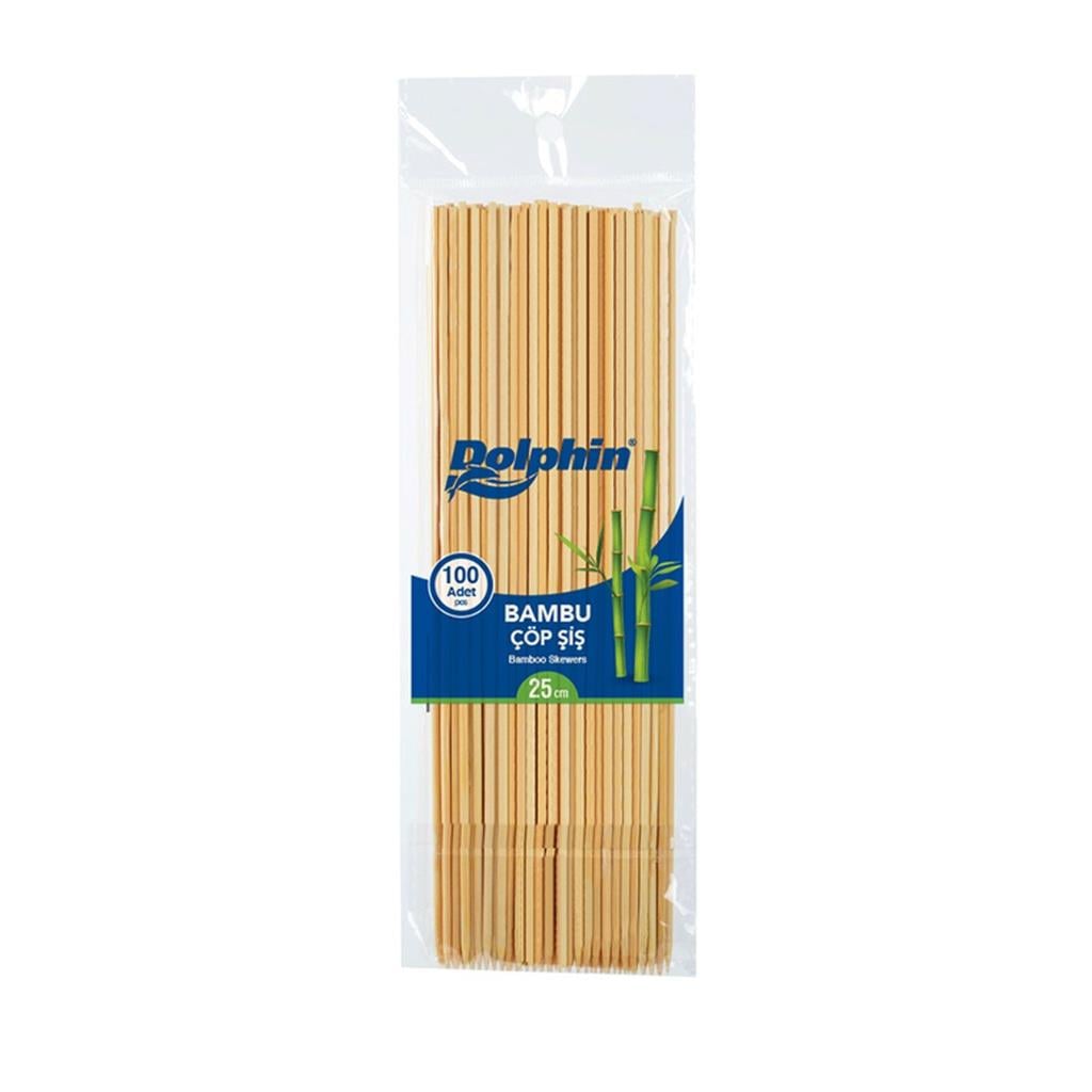 DOLPHİN BAMBU ÇÖP ŞİŞ 100 LÜ 25CM