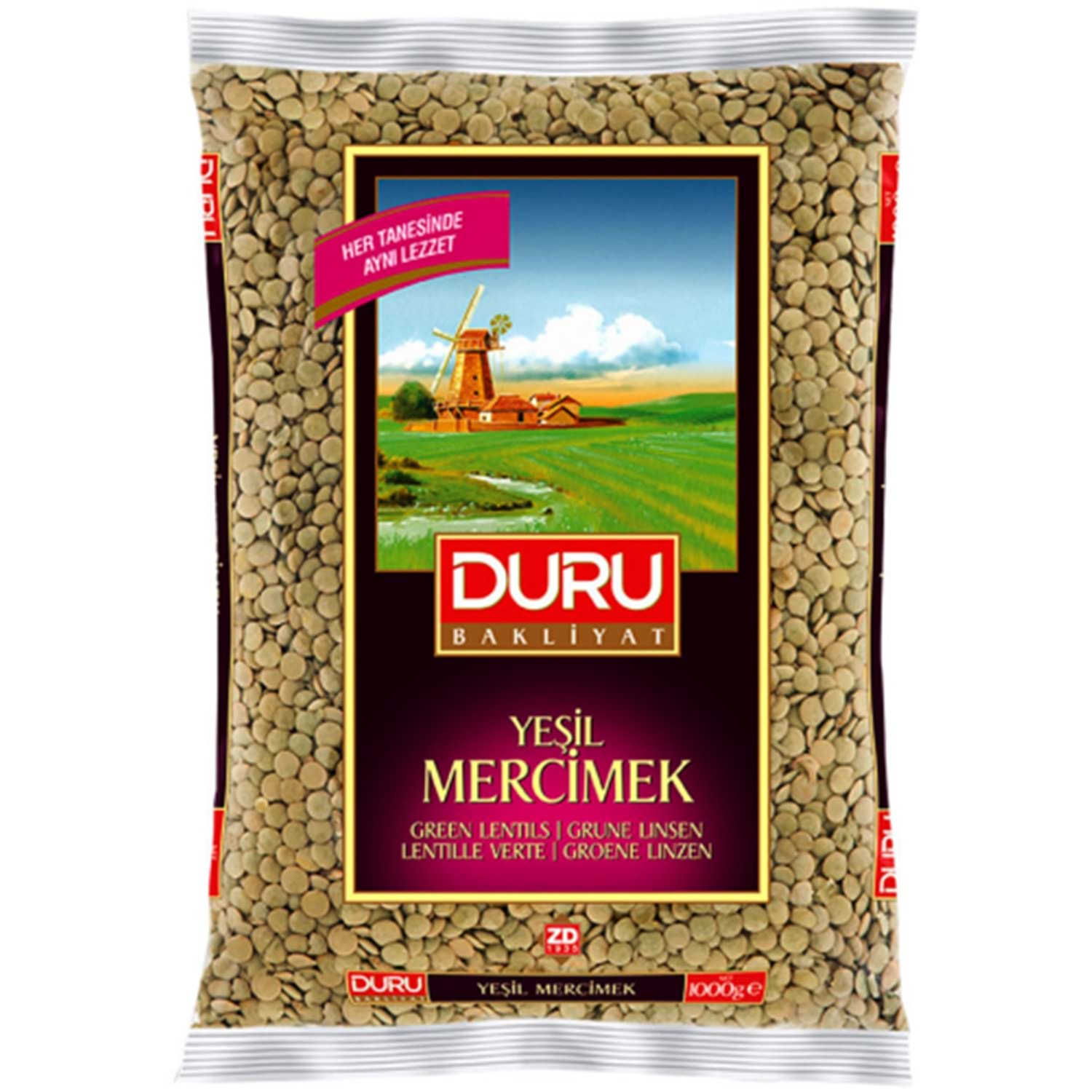 DURU YEŞİL MERCİMEK 1 KG