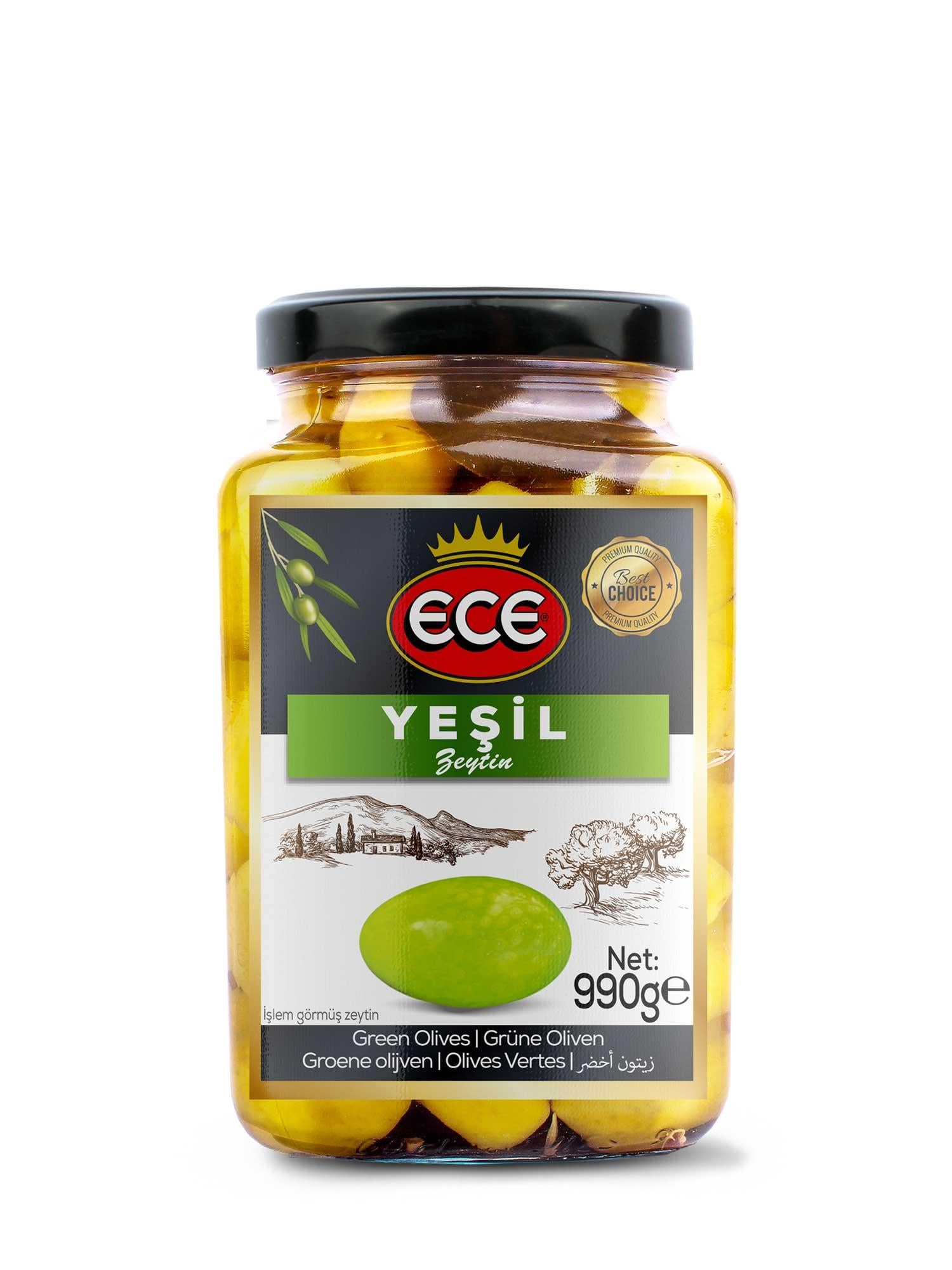 ECE YEŞİL ZEYTİN 550 GR KOKTEYL