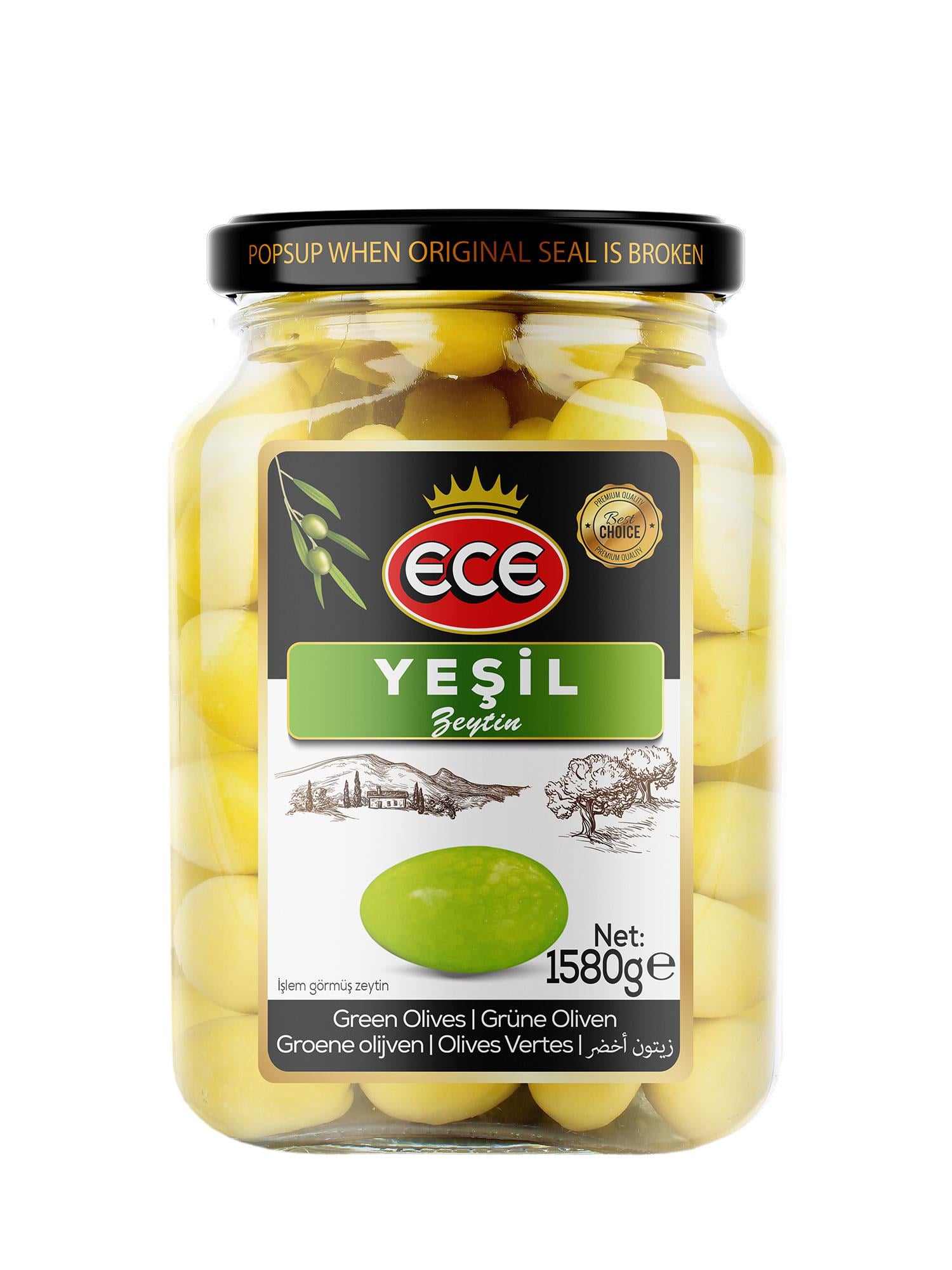 ECE YEŞİL ZEYTİN 900 GR KOKTEYL 