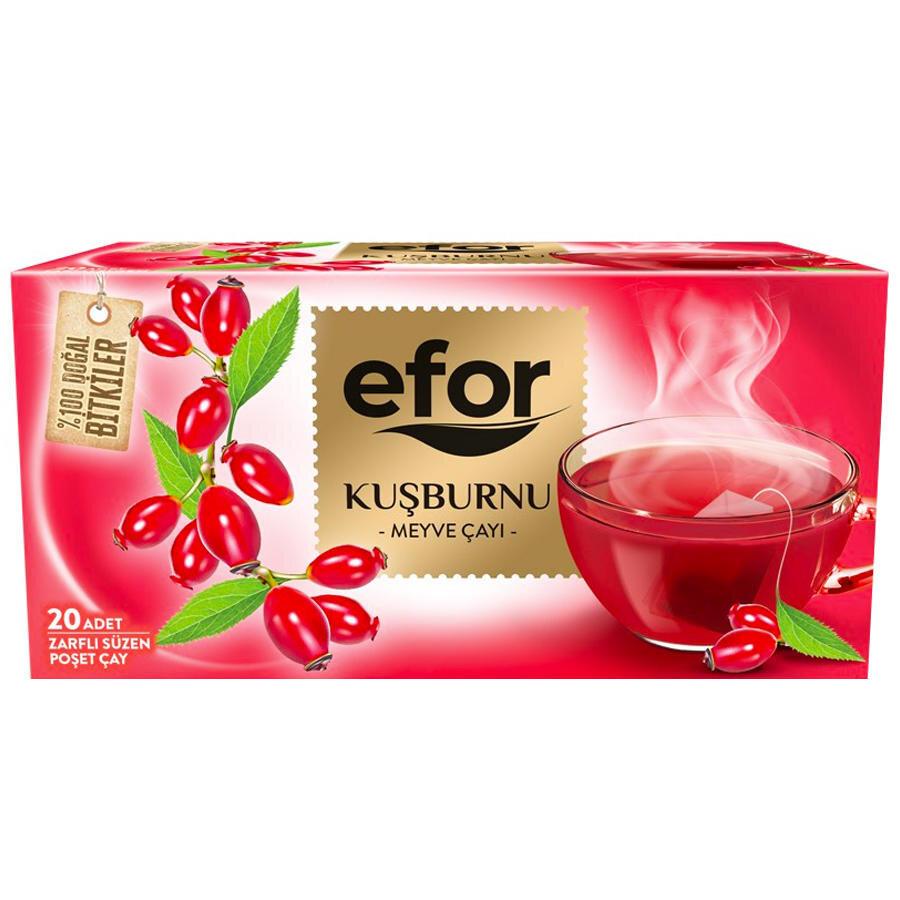 EFOR KUŞBURNU MEYVE ÇAYI 20X2.25 45 GR
