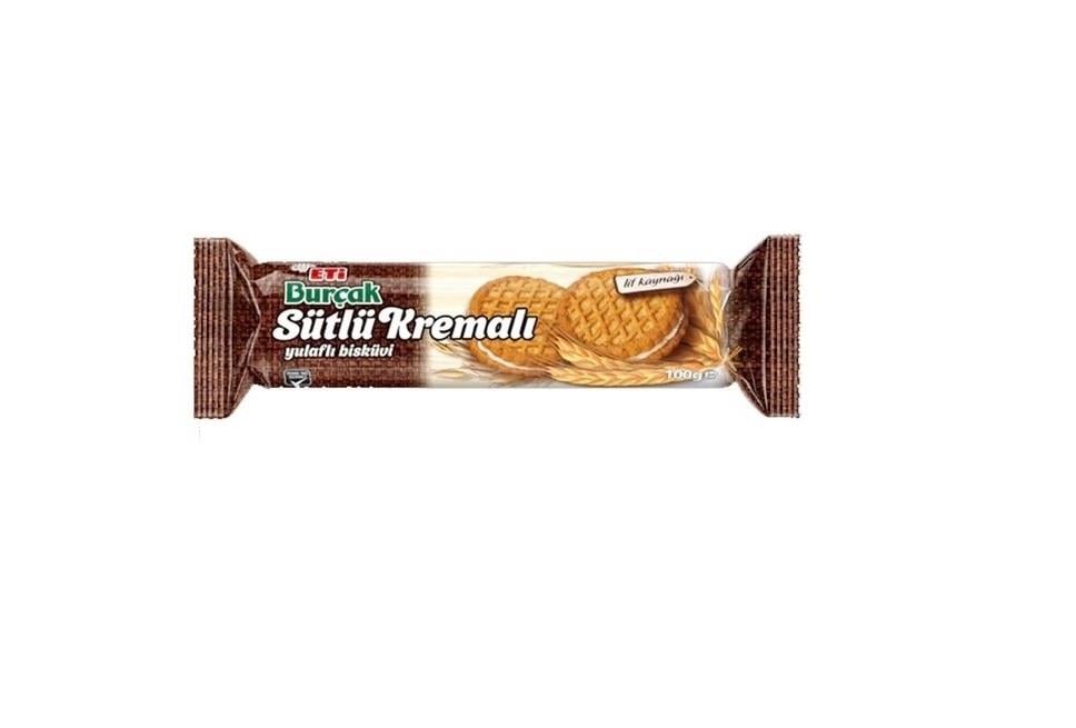 ETİ BURÇAK SÜTLÜ KREMALI 100 GR