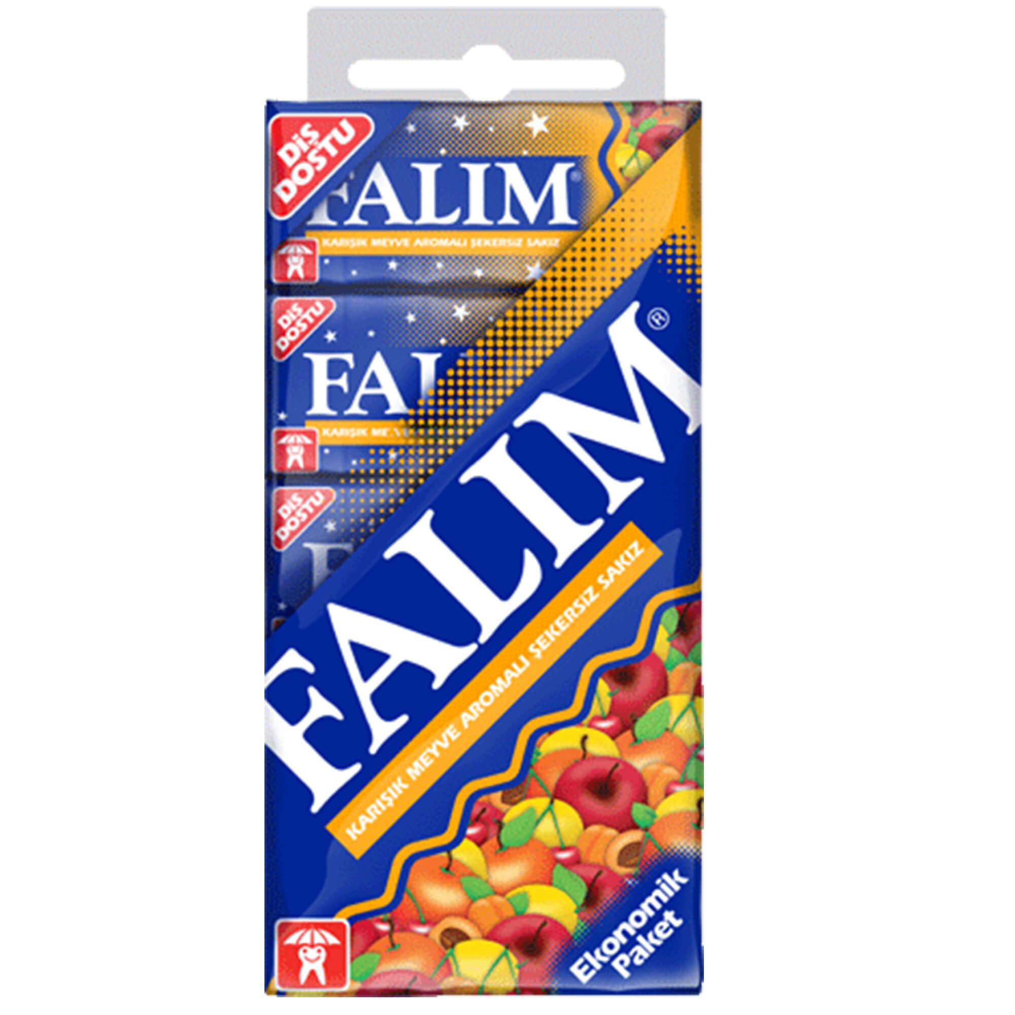 FALIM 5 Lİ KARIŞIK MEYVE SAKIZ 5X7 GR