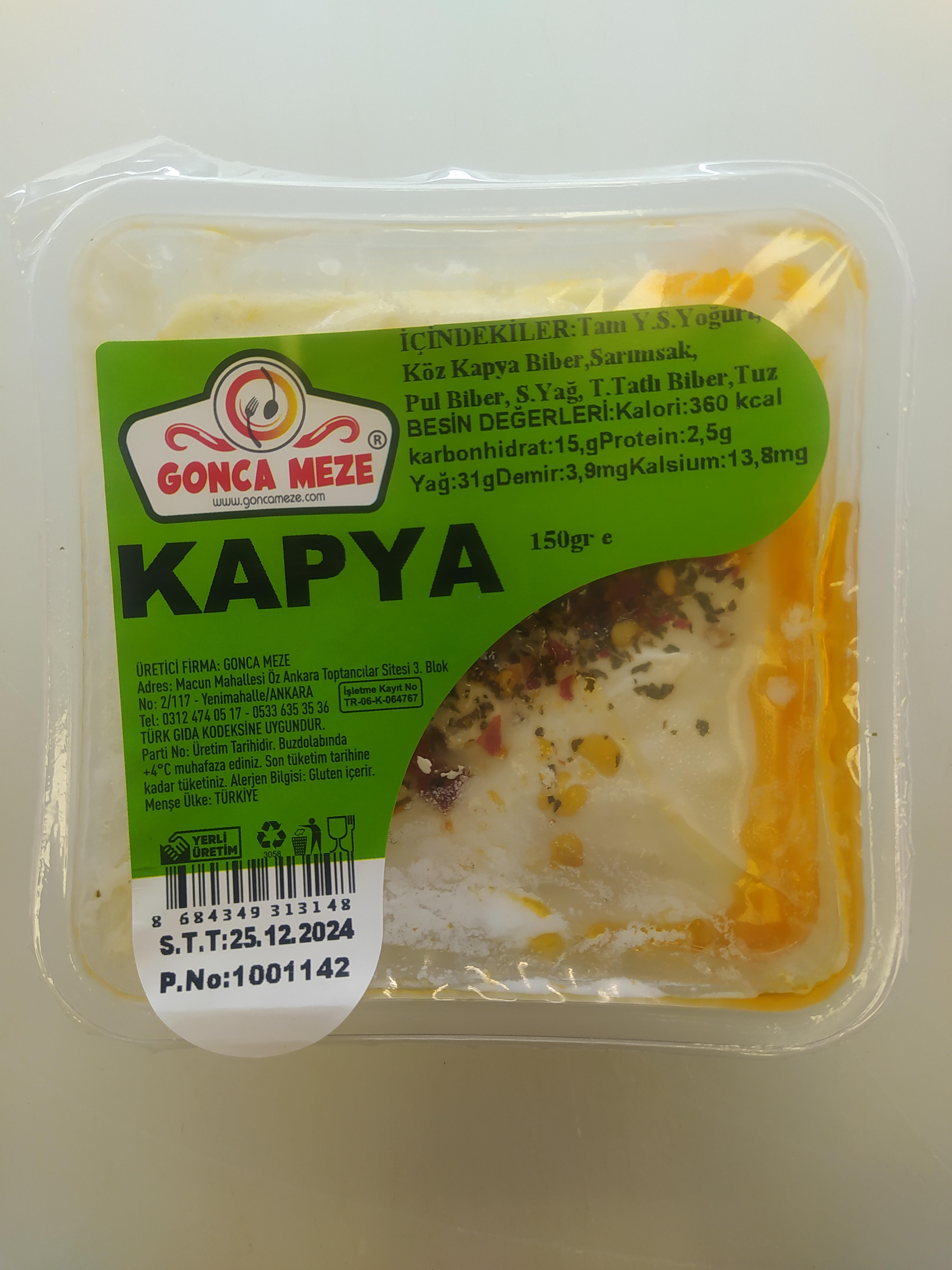 GONCA MEZE KAPYA 150 GR