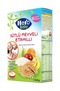 HERO BABY 200 GR SÜTLÜ MEYVELİ- 8 TAHILLI