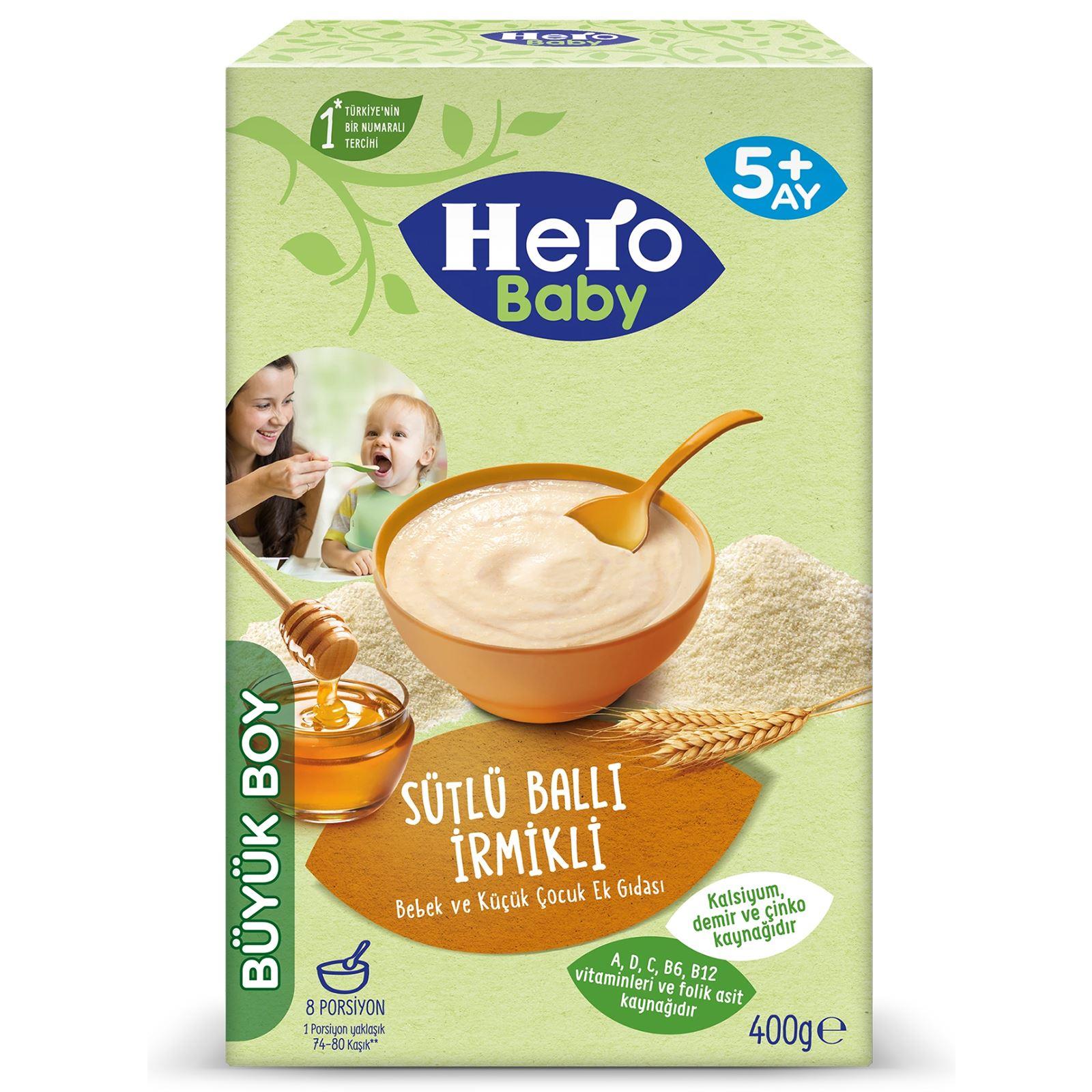 HERO BABY 400 GR SÜTLÜ BALLI-İRMİK 