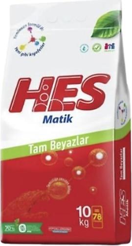 HES MATİK TOZ DETERJAN 10KG TAM BEYAZLAR