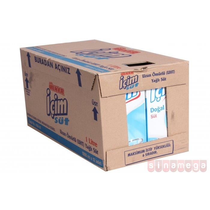 İÇİM SÜT 1 LT TAM YAĞLI KOLİ 12 Lİ