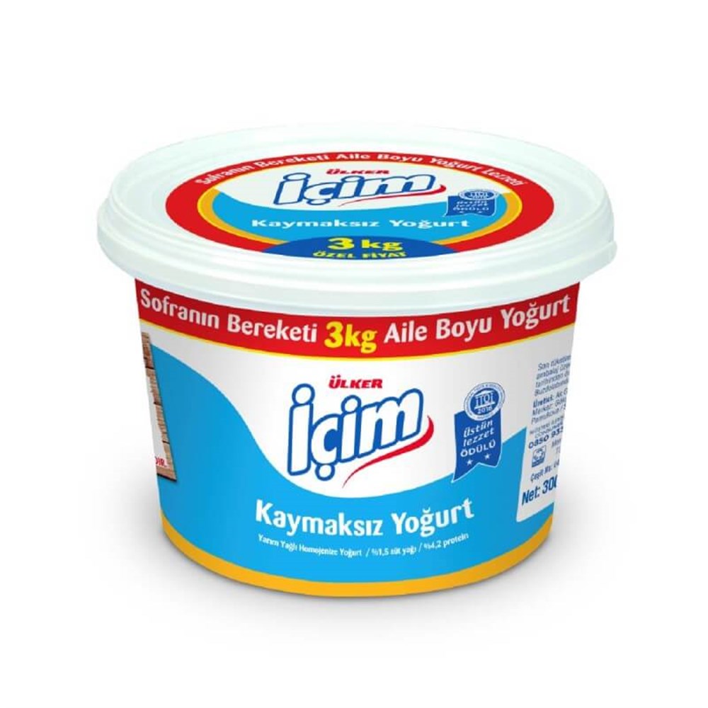 İÇİM Y.YAĞLI YOĞURT 3 KG 