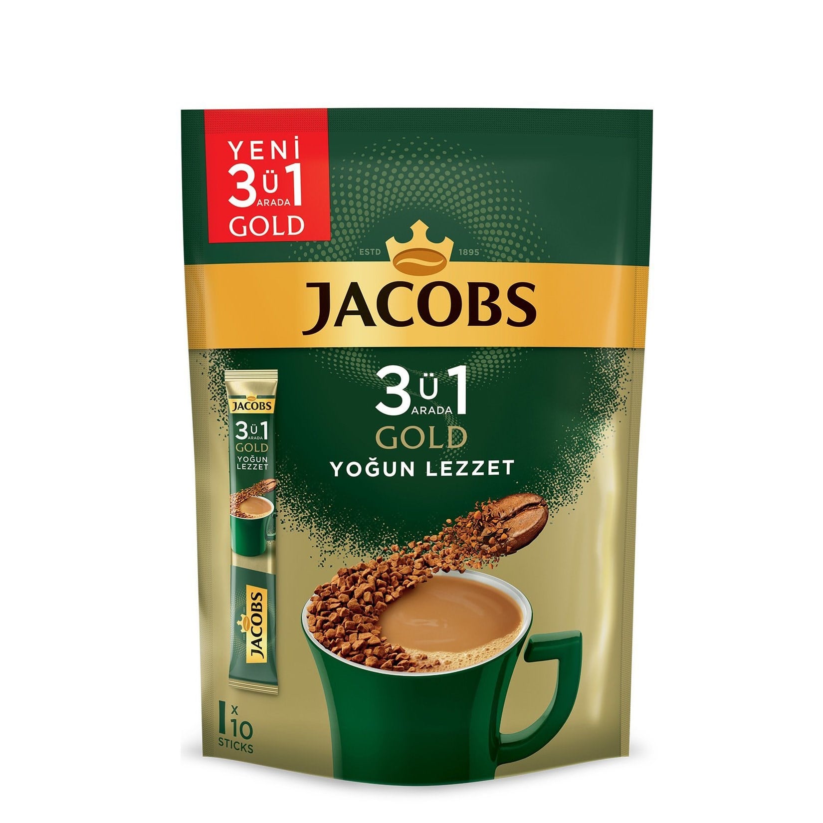 JACOBS 3İN1 ARADA 10LÜ GOLD YOĞUN 