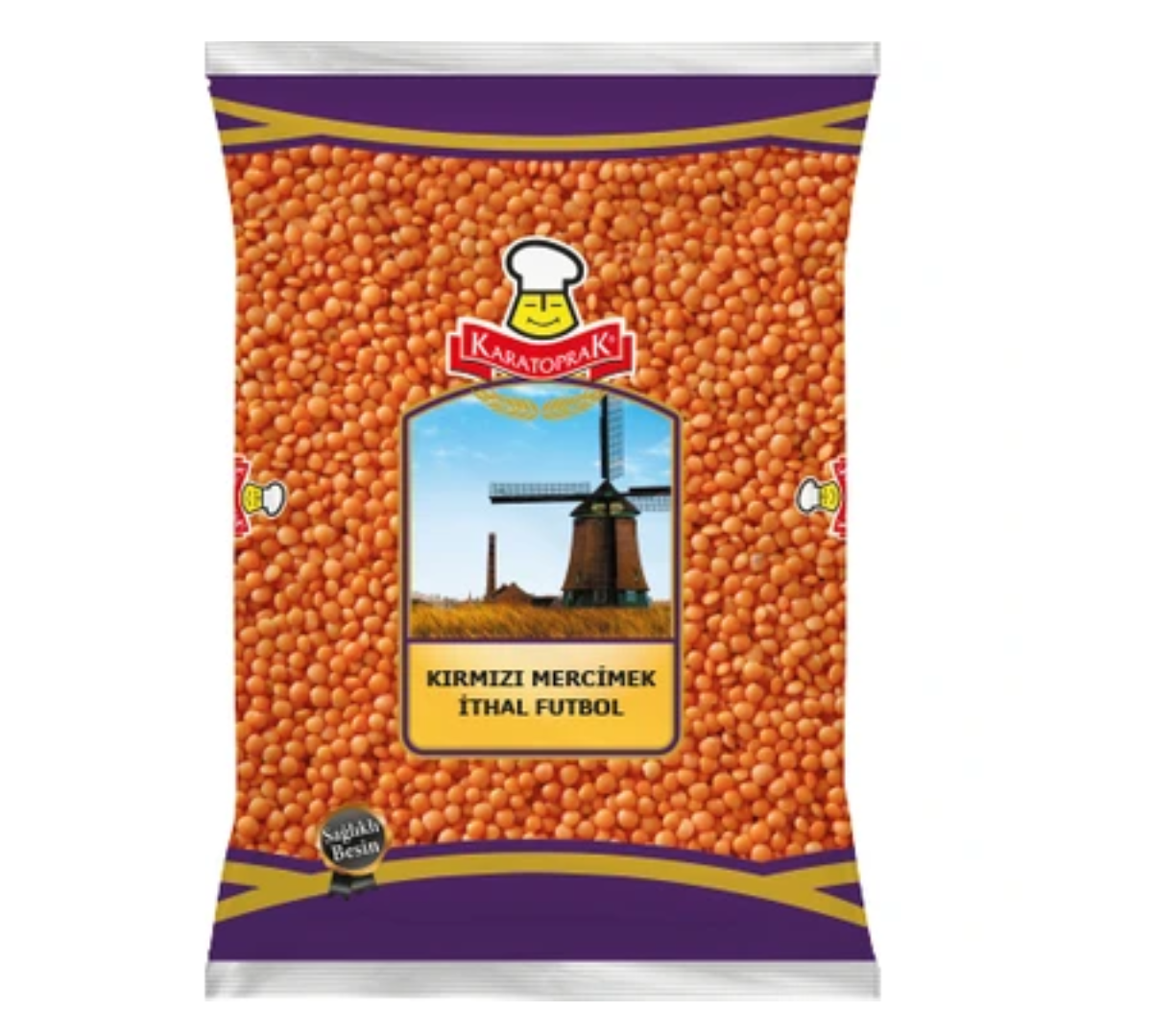 KARATOPRAK KIRMIZI MERCİMEK 1 KG FUTBOLL