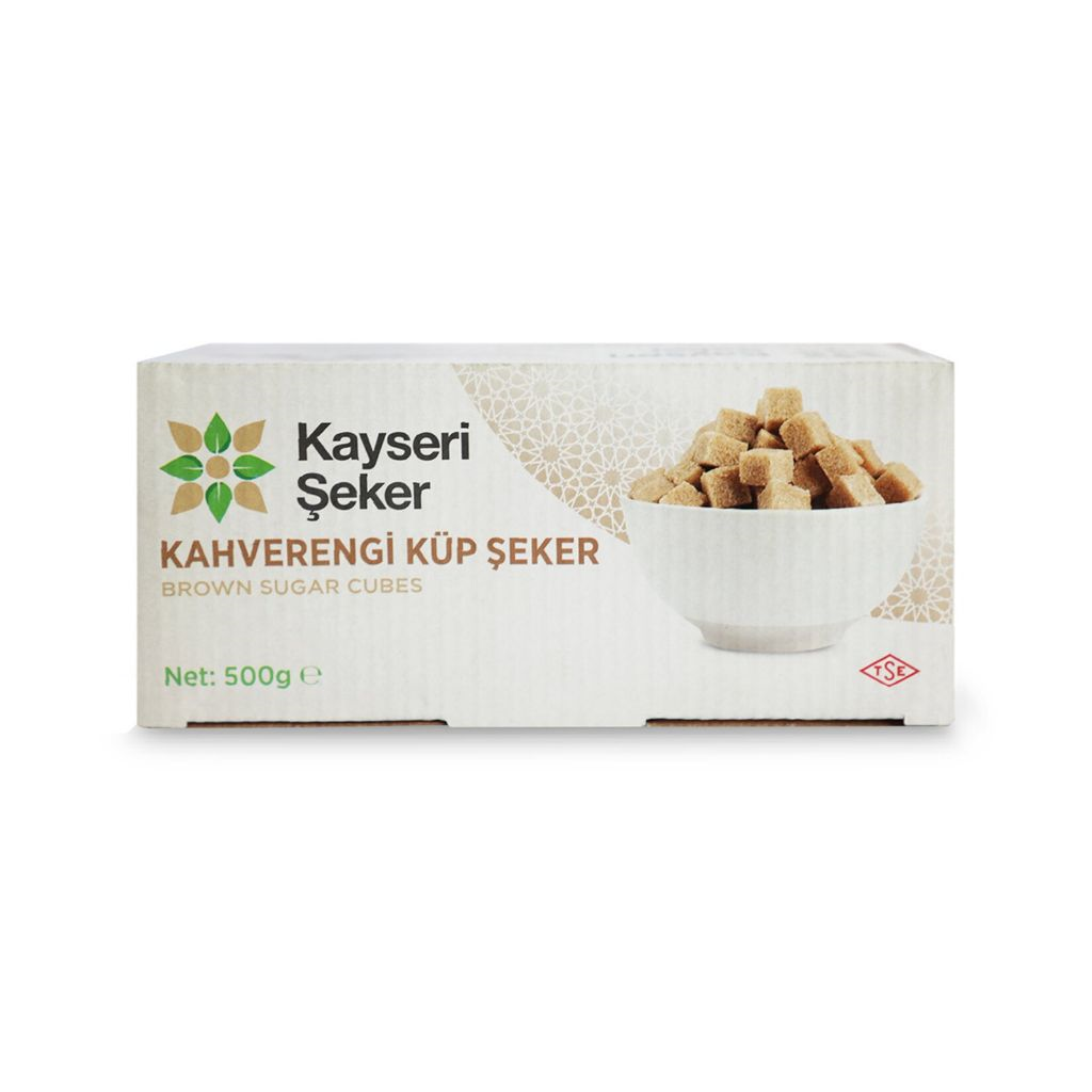 KAYSERİ KÜP ŞEKER 500GR KAHVERENGİ