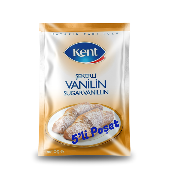 KENT ŞEKERLİ VANİLİN 5Lİ 25gr