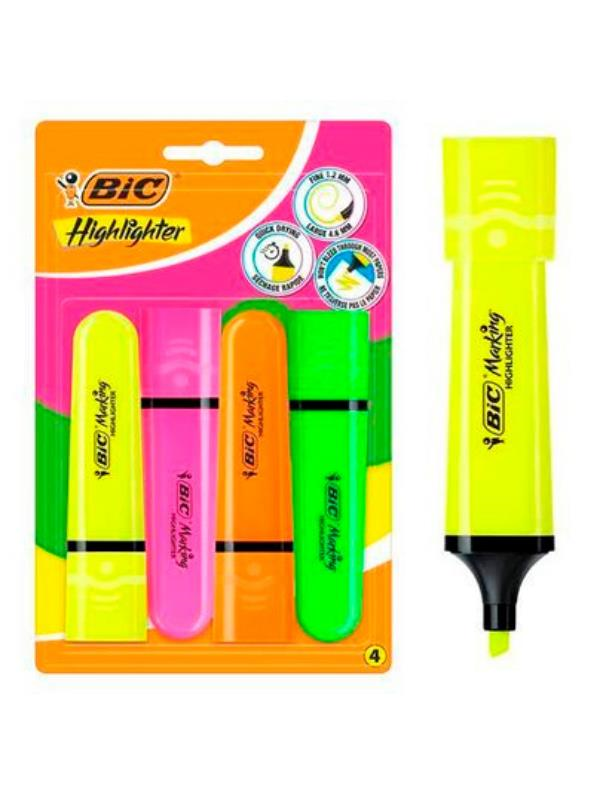 KRT.BİC MARKİNG HIGHLIGHTER 4LÜ BLİSTER NEON