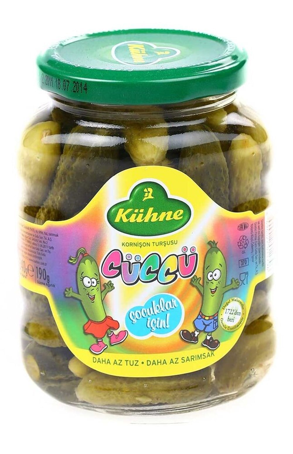 KÜHNE CÜCCÜ KORNİŞON 340ML CAM 