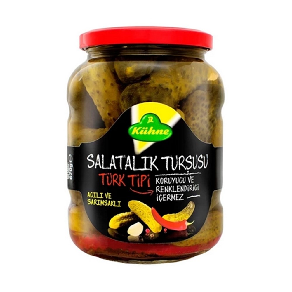 KÜHNE SALATALIK TURŞUSU TÜRKTİPİ 670 ML CAM 