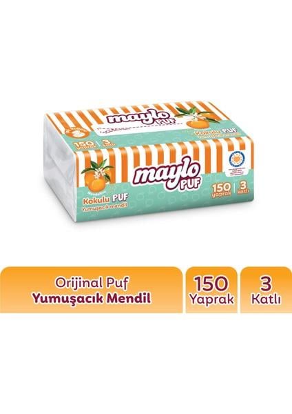 MAYLO PUF MENDİL ÇEK KULLAN 150 YP MANDALİNA