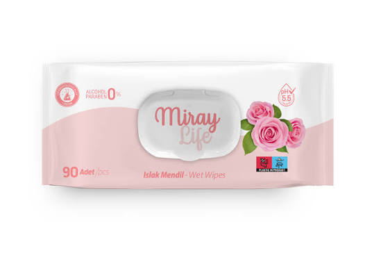 MİRAY LİFE ISLAK MENDİL 90LI GÜL