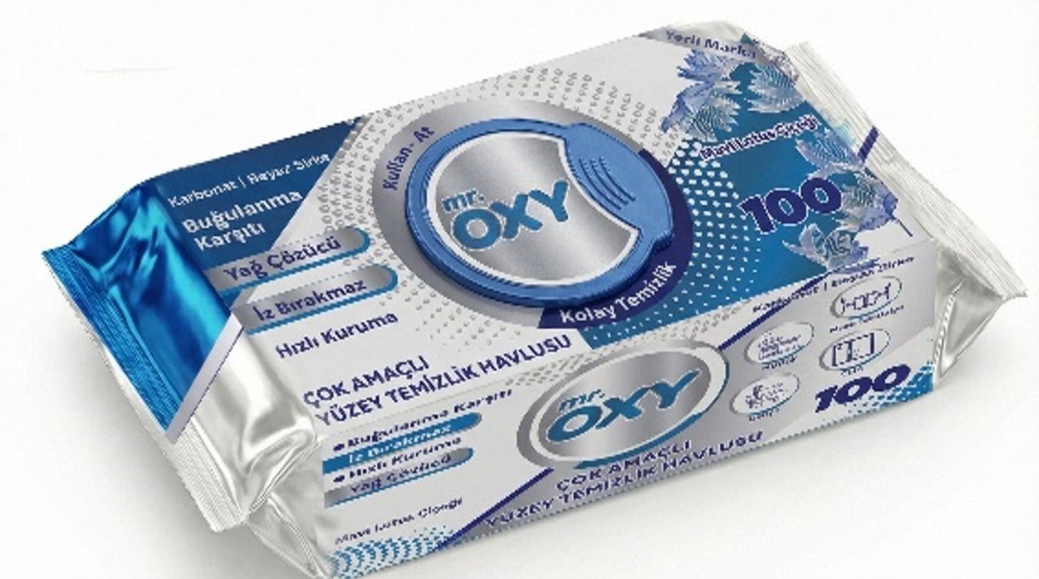 MR.OXY YÜZEY TEMİZLEME 100LÜ MAVİ LOTUS