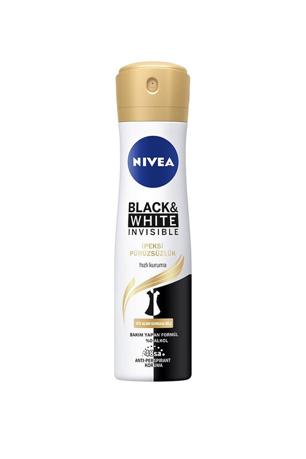 NİVEA DEO BAYAN 150 ML İNVİSİBLE GOLD