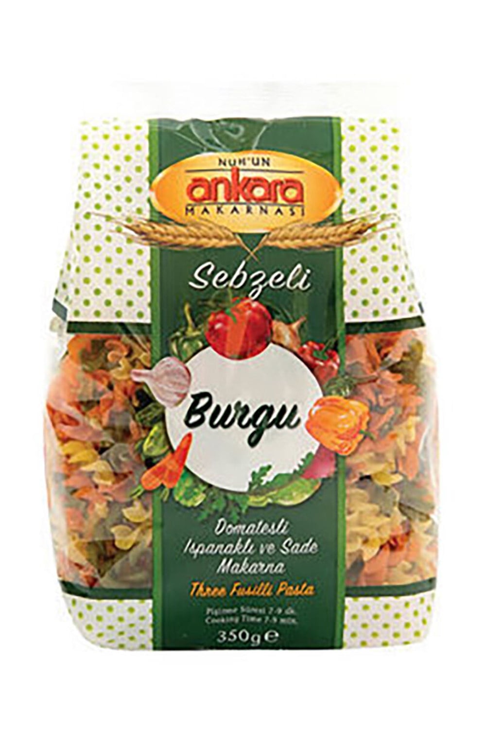 NUHUN ANKARA 350 GR SEBZELİ BURGU