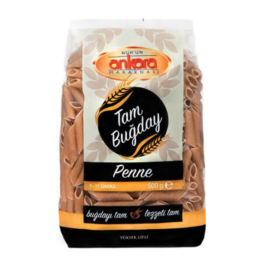 NUHUN ANKARA TAM BUĞDAY 500 GR PENNE