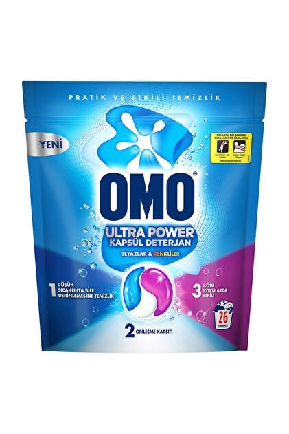 OMO ÇAMAŞIR KAPSÜL BYZ-RENK 26 YIKAMA