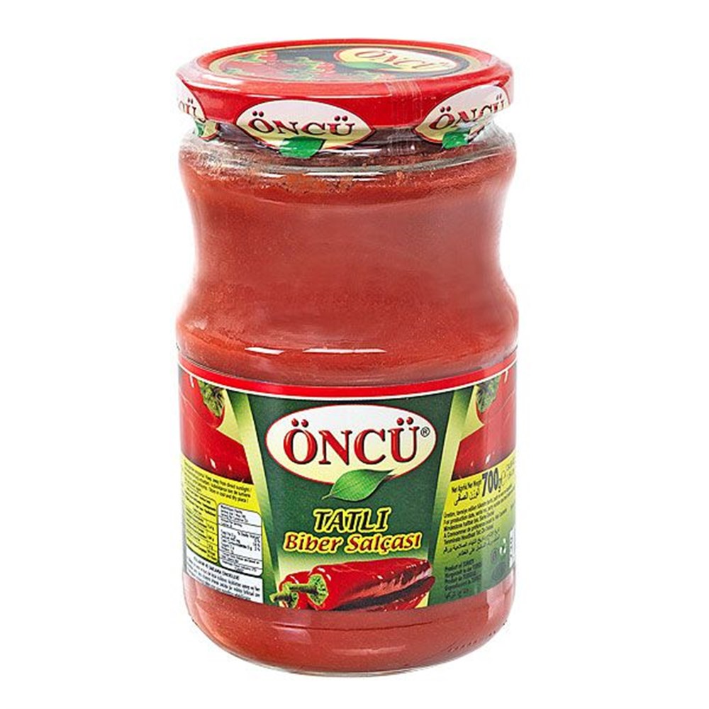 ÖNCÜ BİBER SALÇASI 700 GR TATLI-CAM*12