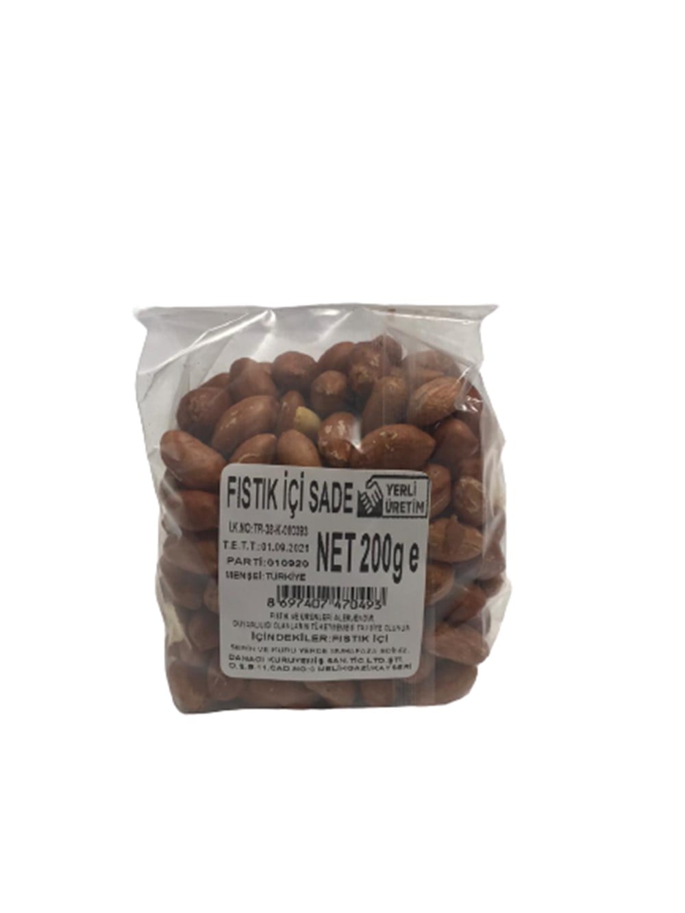 ÖZDANACI FISTIK İÇİ SADE 200 GR