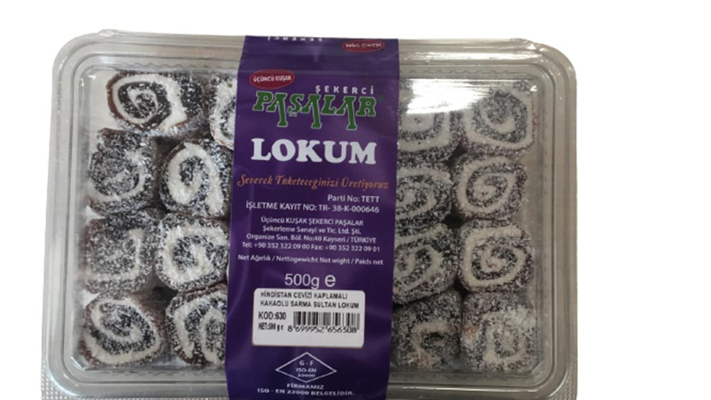 PAŞALAR KAKAOLU.SARMA SULTAN LOKUM 500 GR