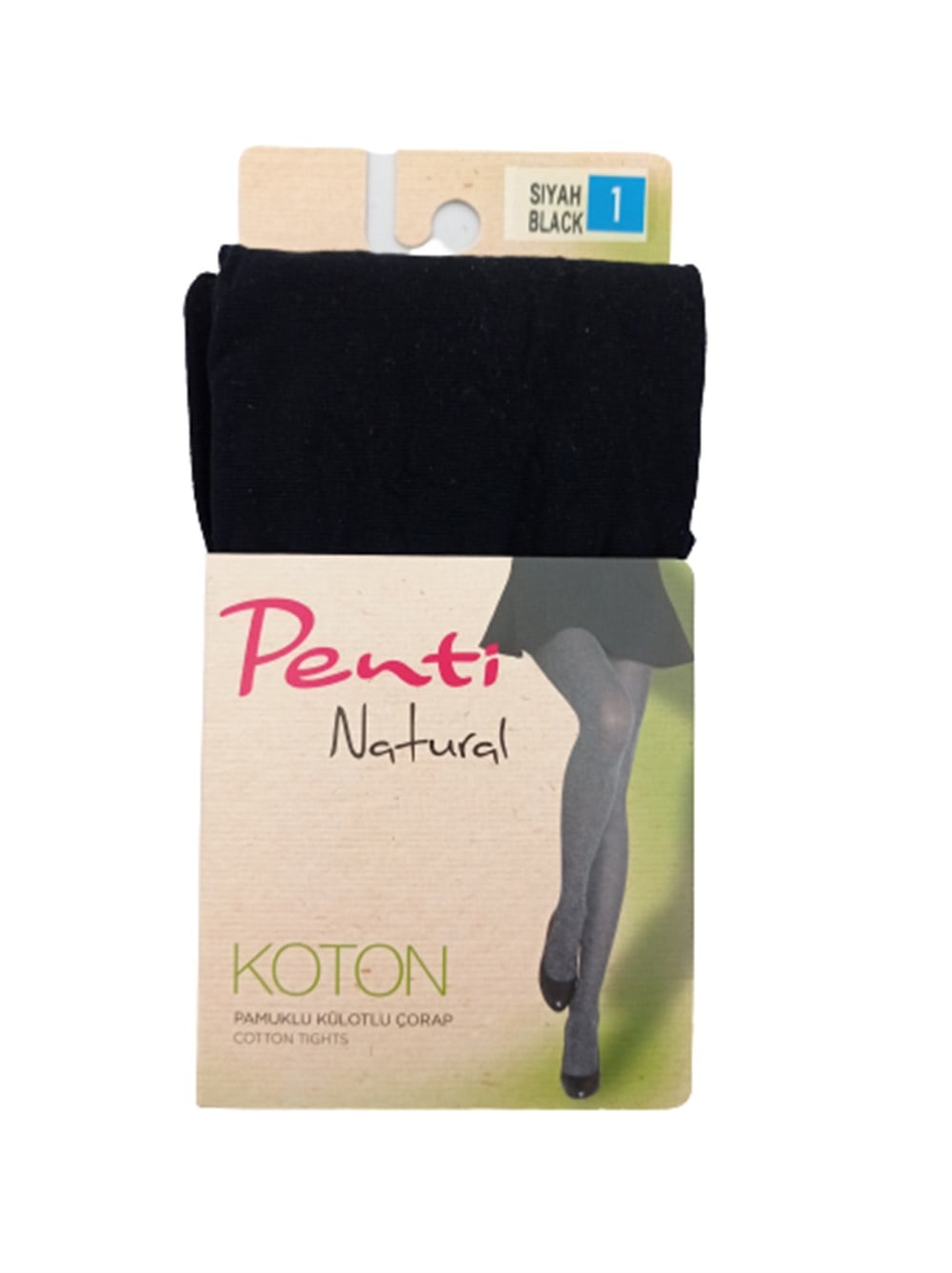 PENTİ KOTON RENK SİYAH BEDEN 1