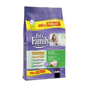 PETS FAMİLY YAV.KEDİ MAMASI 400GR KONS.TAVUKLU