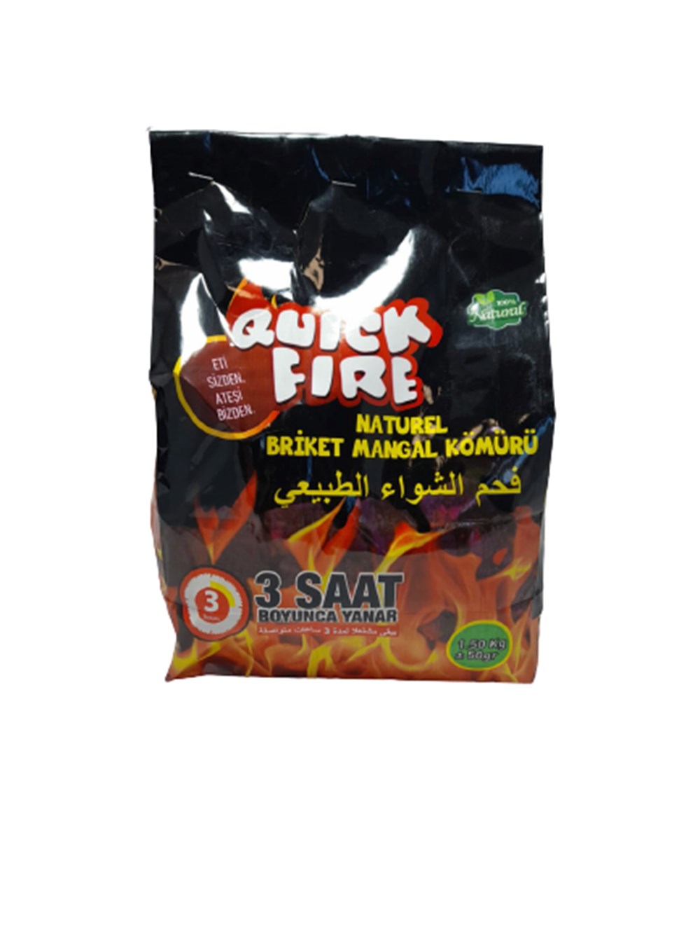 QUİCK FİRE KÖMÜR 1.5 KG  
