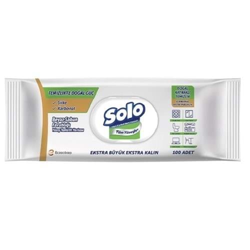 SOLO YÜZEY TEMİZLEME HAVLUSU 100LÜ BYZ SABUN