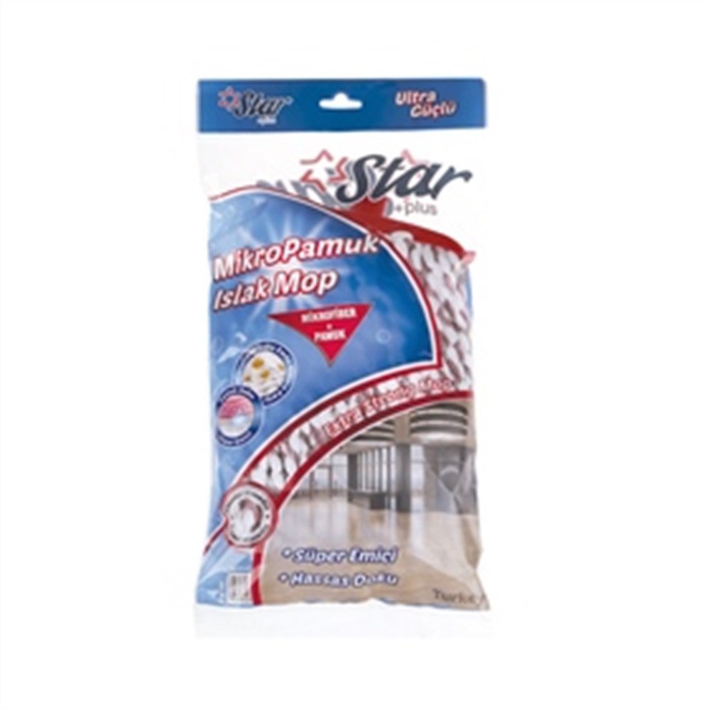 STAR STR-105 MİKROPAMUK ISLAK MOP GENİŞ 