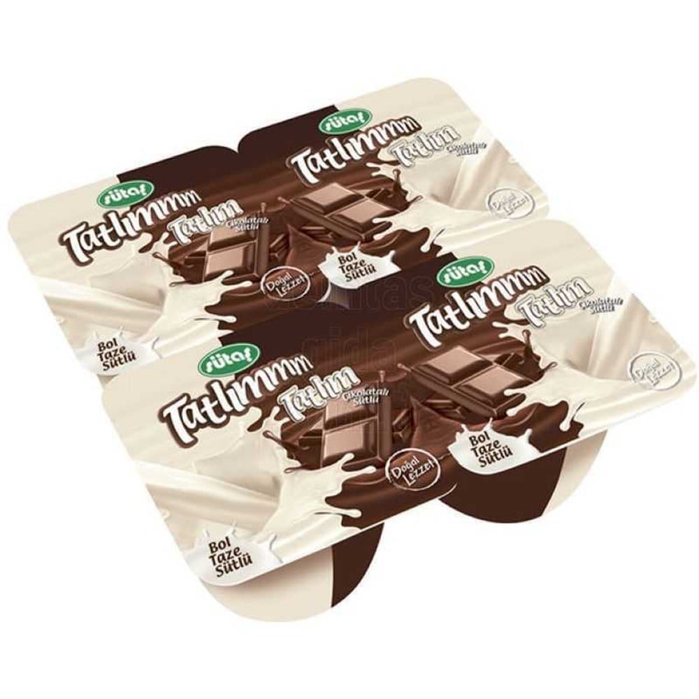 SÜTAŞ TATLIM 4X60 GR ÇİKOLATALI 