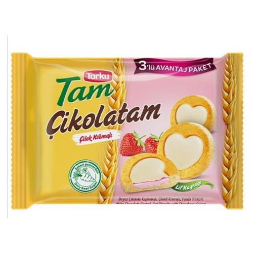 TORKU TAM ÇİKOLATAM 3 LÜ 249 GR ÇİLEK