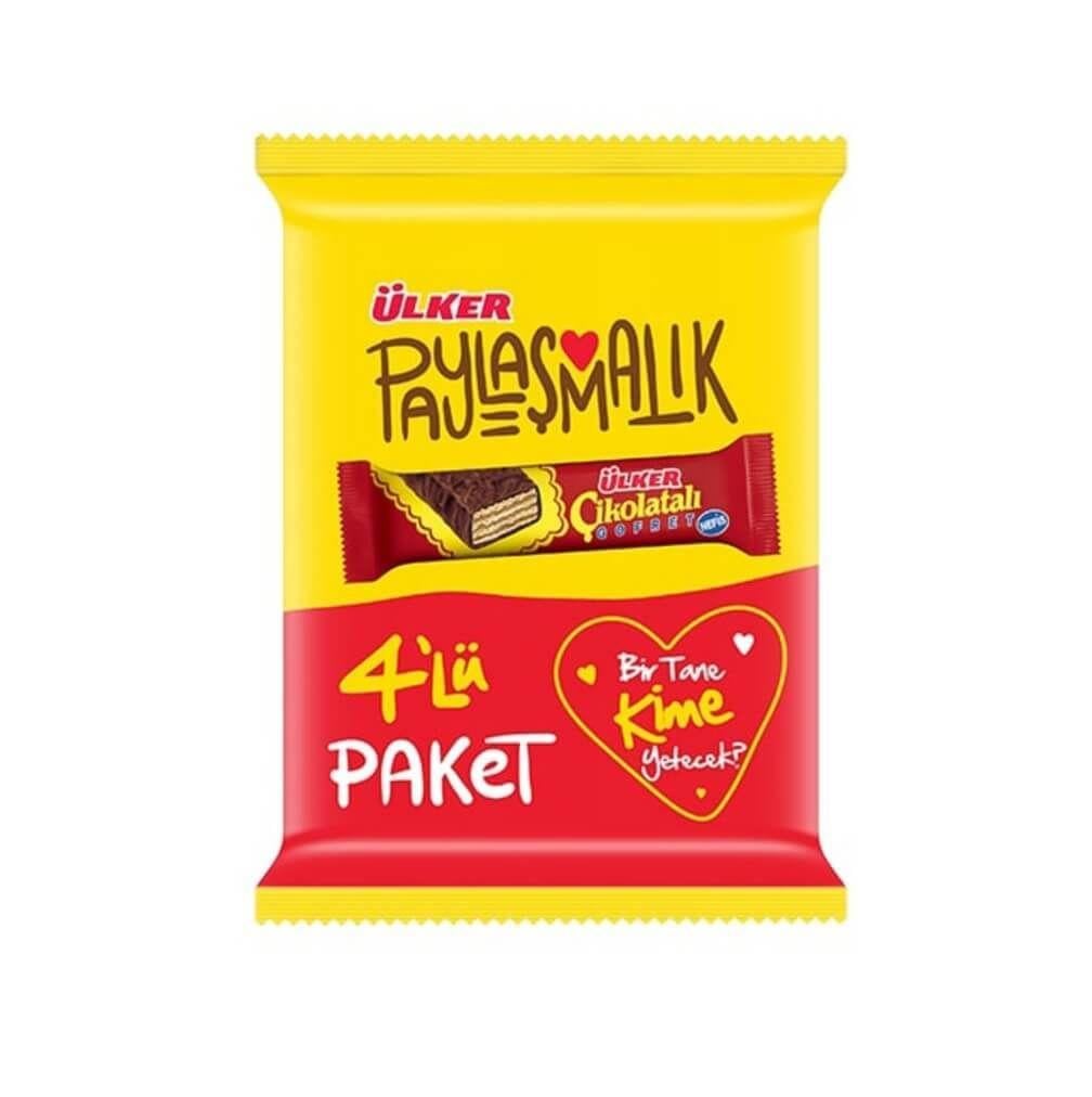 ÜLKER ÇİKOLATALI GOFRET 4X36 GR 