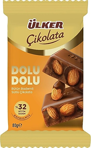 ÜLKER DOLU DOLU ÇİK. BADEM 80GR 1451-1