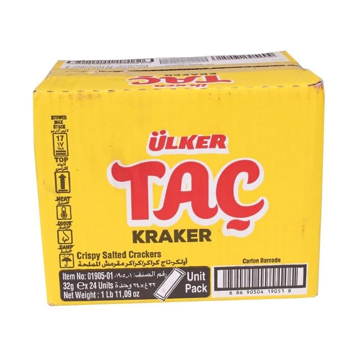 ÜLKER TAÇ KRAKER 76 GR  KOLİ 24 LÜ