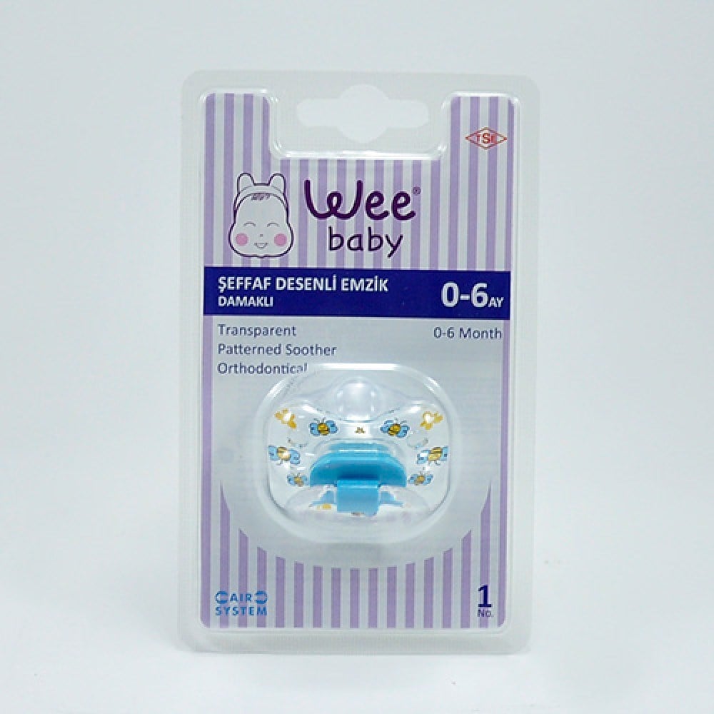 WEEBABY 836 ŞEFFAF DESENLİ EMZİK NO 1