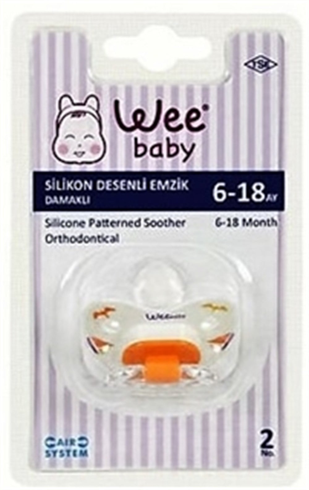 WEEBABY 837 ŞEFFAF DESENLİ EMZİK NO 2